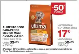 Supercor ULTIMA Alimento seco para perro medium maxi adulto oferta