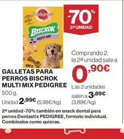 Supercor PEDIGREE Galletas para perros biscrok multi mix oferta