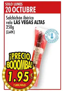 SPAR LAS VEGAS ALTAS Salchichón ibérico vela oferta