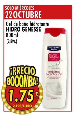 SPAR HIDRO GENESSE Gel de baño hidratante oferta