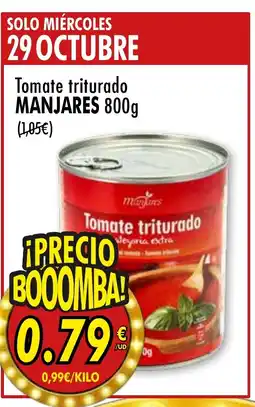 SPAR MANJARES Tomate triturado oferta