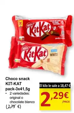 SPAR KIT-KAT Choco snack oferta