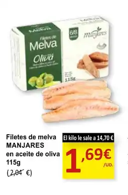 SPAR MANJARES Filetes de melva en aceite de oliva oferta