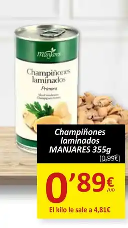 SPAR MANJARES Champiñones laminados oferta