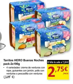SPAR HERO Tarritos Buenas Noches oferta