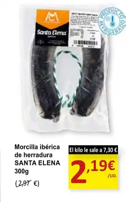 SPAR SANTA ELENA Morcilla ibérica de herradura oferta