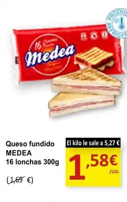 SPAR MEDEA Queso fundido 16 lonchas oferta