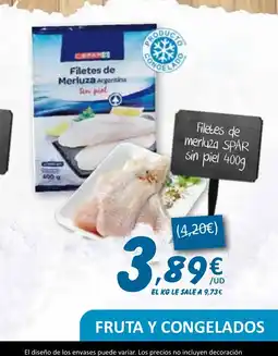 SPAR SPAR Filetes de merluza sin piel oferta
