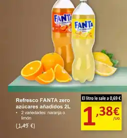 SPAR FANTA Refresco zero azúcares añadidos oferta