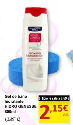 SPAR HIDRO GENESSE Gel de baño hidratante oferta