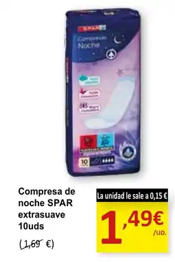 SPAR SPAR Compresa de noche extrasuave oferta