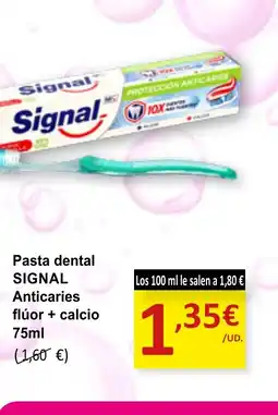 SPAR SIGNAL Pasta dental Anticaries flúor + calcio oferta