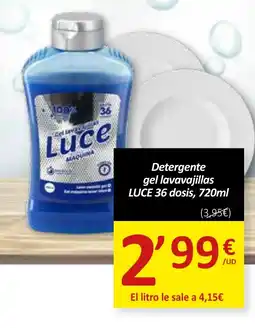 SPAR LUCE Detergente gel lavavajillas oferta