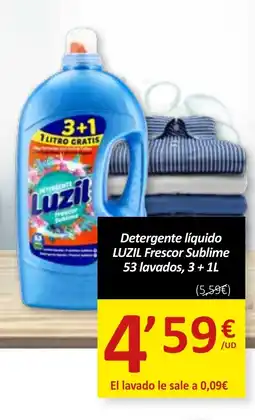 SPAR LUZIL Detergente líquido Frescor Sublime 53 lavados oferta