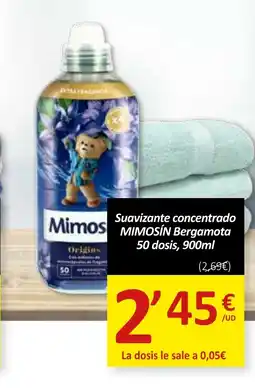 SPAR MIMOSIN Suavizante concentrado Mimos Bergamota oferta