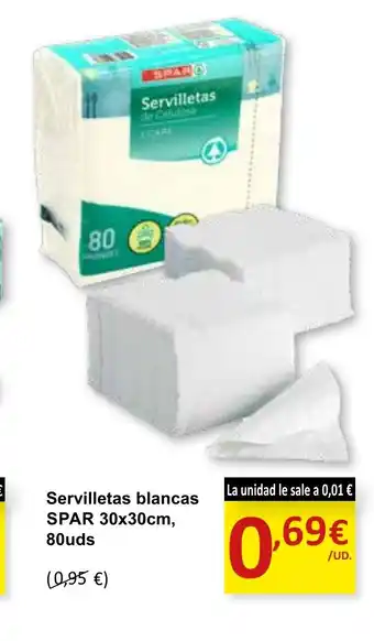 SPAR SPAR Servilletas blancas oferta