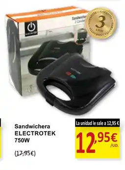 SPAR ELECTROTEK Sandwichera oferta