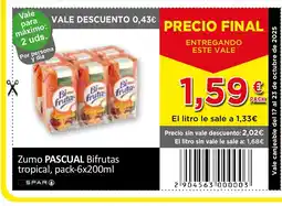 SPAR PASCUAL Zumo Bifrutas tropical oferta
