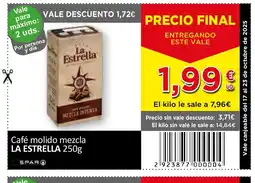 SPAR LA ESTRELLA Café molido mezcla oferta