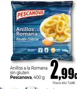 Unide Supermercados PESCANOVA Anillos a la Romana sin gluten oferta