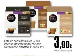 Unide Supermercados NESCAFÉ Café en cápsulas dolce gusto intenso, descafeinado, cortado o con leche oferta
