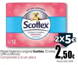 Unide Supermercados SCOTTEX Papel higiénico original oferta