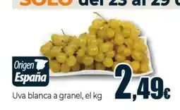 Unide Supermercados Uva blanca a granel oferta