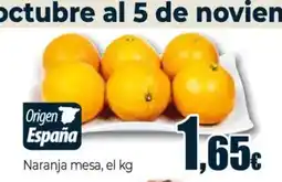 Unide Supermercados Naranja mesa oferta