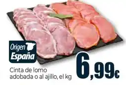 Unide Supermercados Cinta de lomo adobada o al ajillo oferta