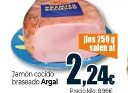 Unide Supermercados ARGAl Jamón cocido braseado oferta