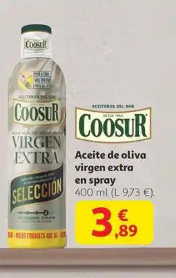 Alcampo COOSUR Aceite de oliva virgen extra en spray oferta