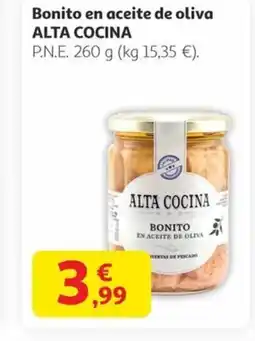 Alcampo ALTA COCINA Bonito en aceite de oliva oferta