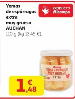 Alcampo AUCHAN Yemas de espárragos extra muy grueso oferta