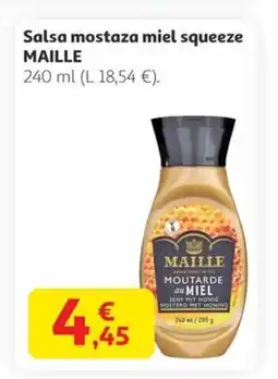 Alcampo MAILLE Salsa mostaza miel squeeze oferta