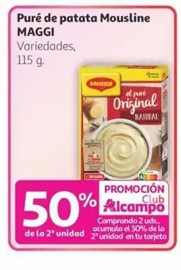 Alcampo MAGGI Puré de patata Mousline oferta