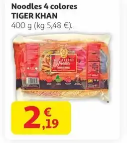 Alcampo TIGER KHAN Noodles 4 colores oferta