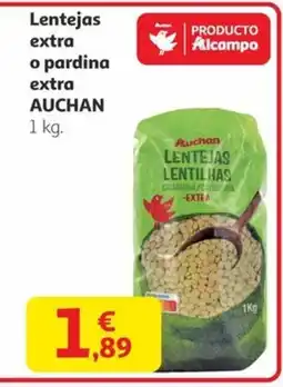 Alcampo AUCHAN Lentejas extra o pardina extra oferta