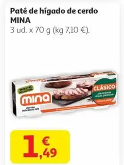 Alcampo MINA Paté de hígado de cerdo oferta