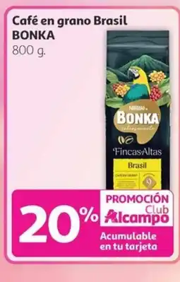 Alcampo BONKA Café en grano Brasil oferta