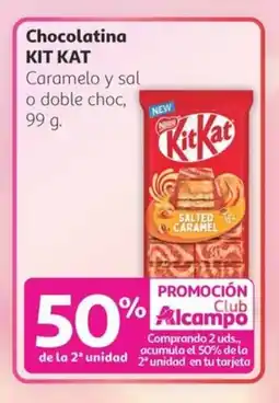 Alcampo KIT KAT Chocolatina oferta