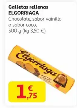 Alcampo ELGORRIAGA Galletas rellenas oferta