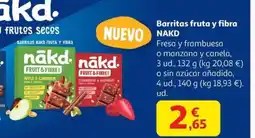 Alcampo NAKD Barritas fruta y fibra oferta