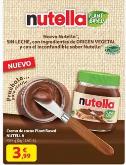 Alcampo NUTELLA Crema de cacao Plant Based oferta