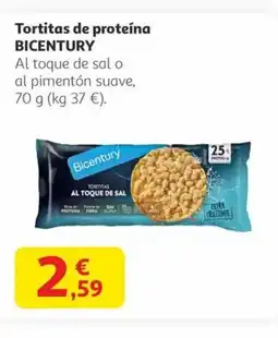 Alcampo BICENTURY Tortitas de proteína oferta
