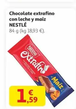Alcampo NESTLÉ Chocolate extrafino con leche y maíz oferta