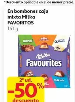 Alcampo FAVORITOS En bombones caja mixta Milka oferta