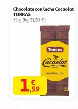 Alcampo TORRAS Chocolate con leche Cacaolat oferta