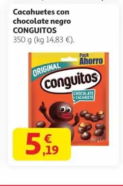Alcampo CONGUITOS Cacahuetes con chocolate negro oferta