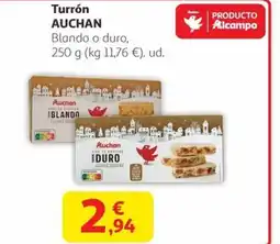 Alcampo AUCHAN Turrón oferta