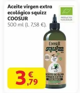 Alcampo COOSUR Aceite virgen extra ecológico squizz oferta